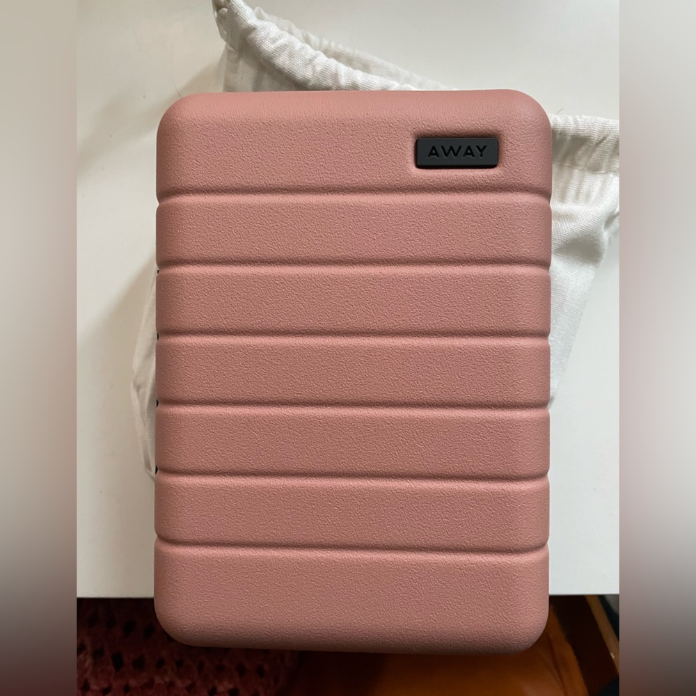 NWOT Pink Away Luggage Mini